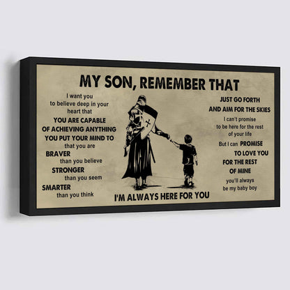 Personalized DRB Poster Canvas - My Son Remember That Just Go Forth And Aim For The Skies