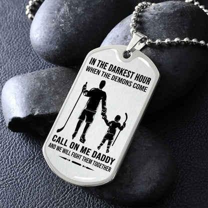 DRB Military Chain Silver Plated 18K Gold Plated Call On Me Daddy Gift For Your Dad