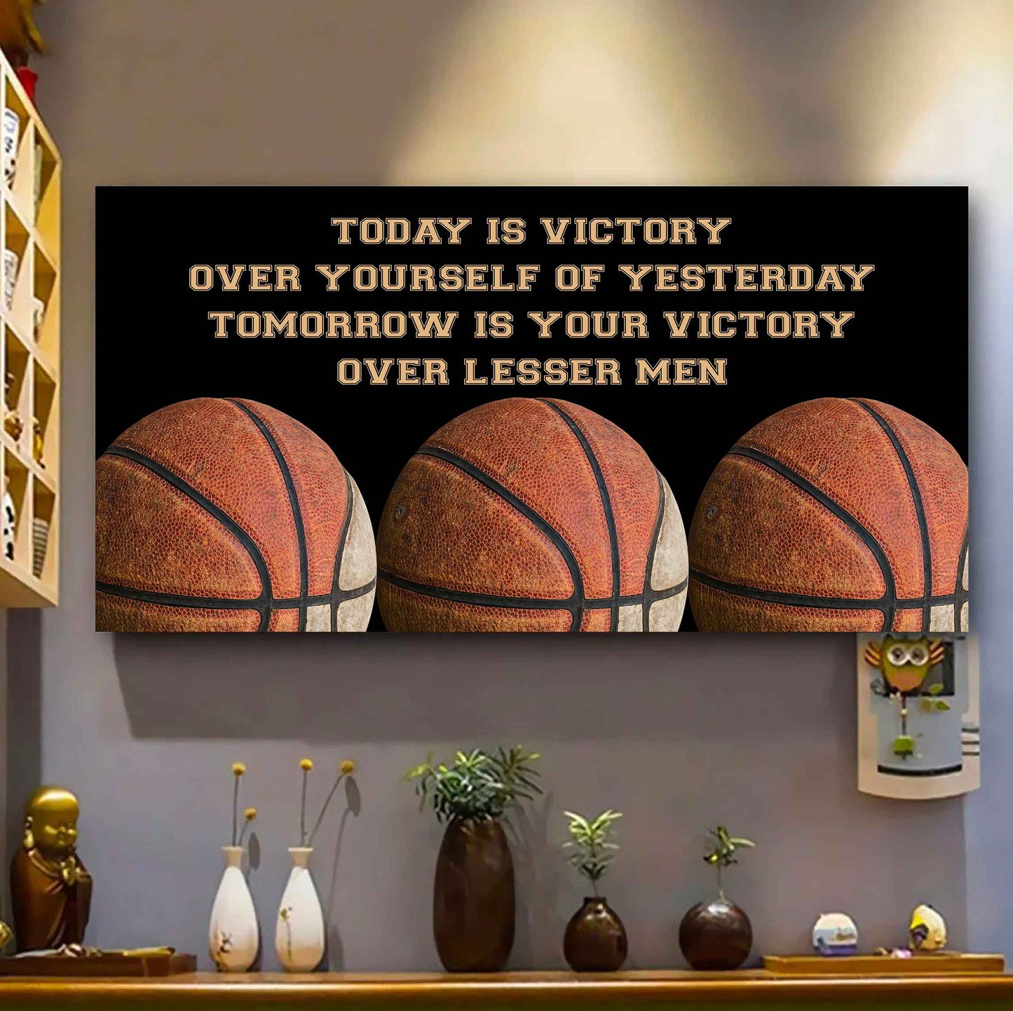Baseball Poster Canvas - Today Is Victory Over Yourself Over Yourself Of Yesterday Tomorrow Is Your Victory Over Lesser Men