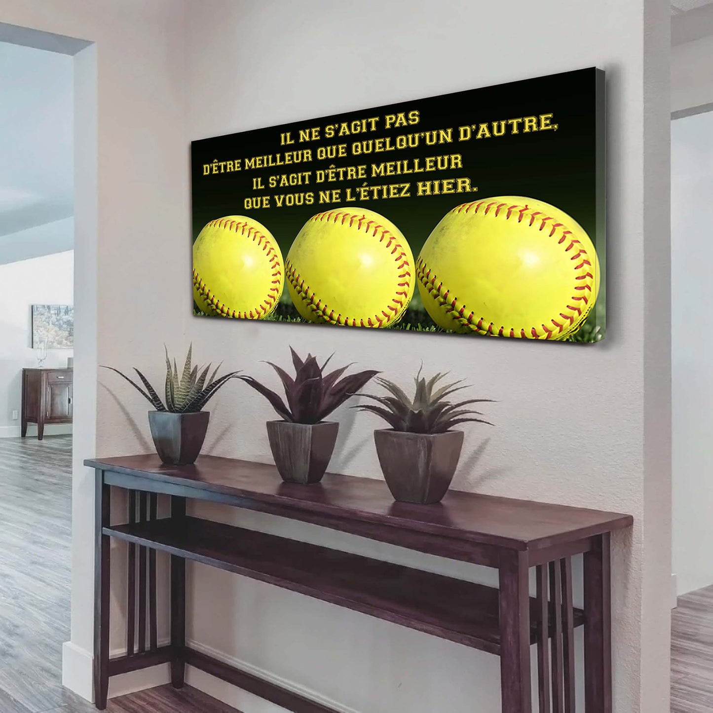 Tennis Il ne s'agit pas d'être meilleur que quelqu'un d'autre, il s'agit d'être meilleur que vous ne l'étiez hier