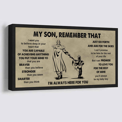 Personalized DRB Poster Canvas - My Son Remember That Just Go Forth And Aim For The Skies