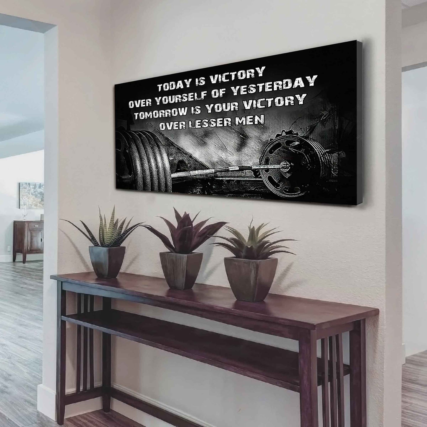 Baseball Poster Canvas - Today Is Victory Over Yourself Over Yourself Of Yesterday Tomorrow Is Your Victory Over Lesser Men