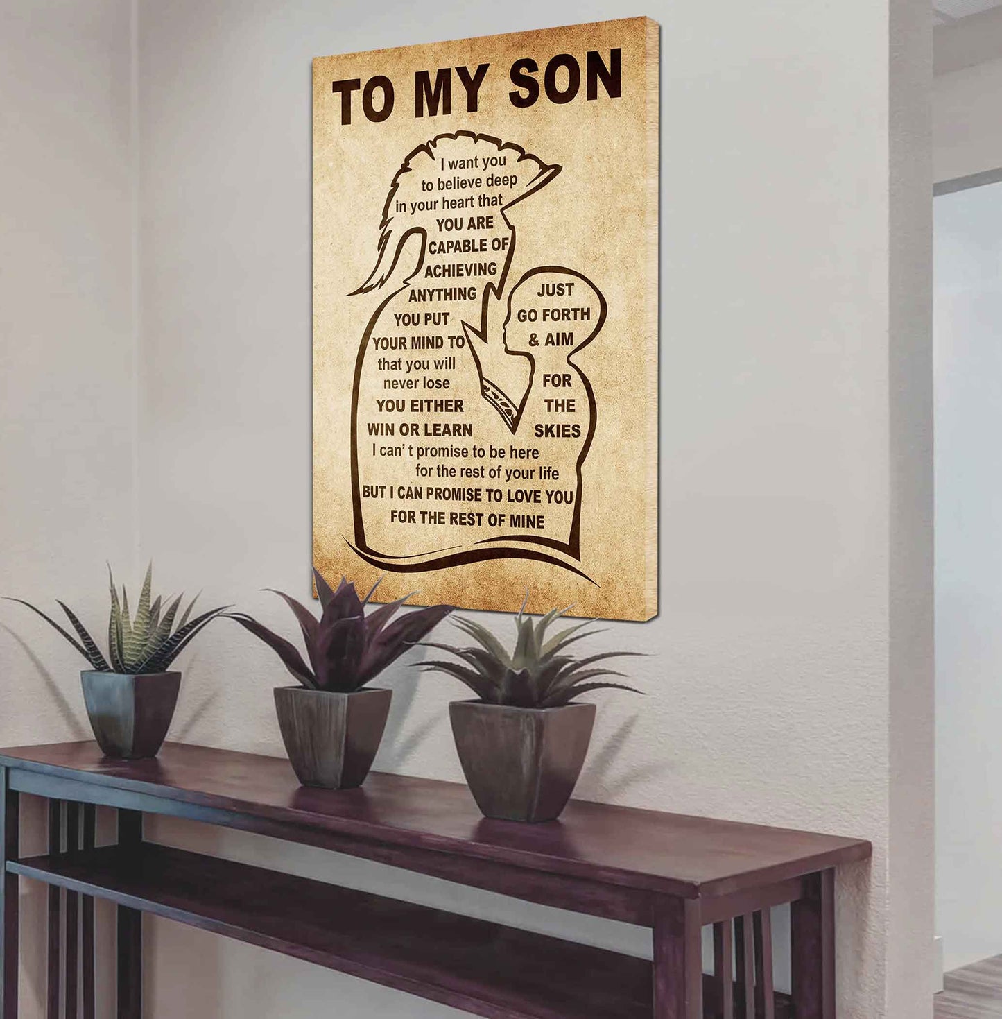 Personalized Family Poster Canvas You Will Never Lose You Either Win Or Learn To My Son Gift From Dad Gift For Your Son