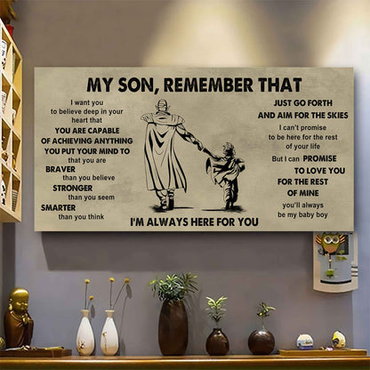 Personalized DRB Poster Canvas - My Son Remember That Just Go Forth And Aim For The Skies