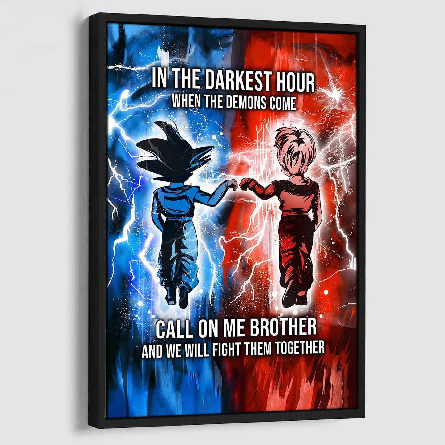 DRB Canvas Wall Art Call On Me Brother And We Will Fight Them Together Gift For Your Friend
