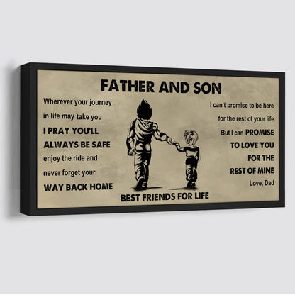 Knight Templar Father And Daughter Best Friends For Life - Ver 2 Never Forget Your Way Back Home Poster Canvas Gift For Son From Father