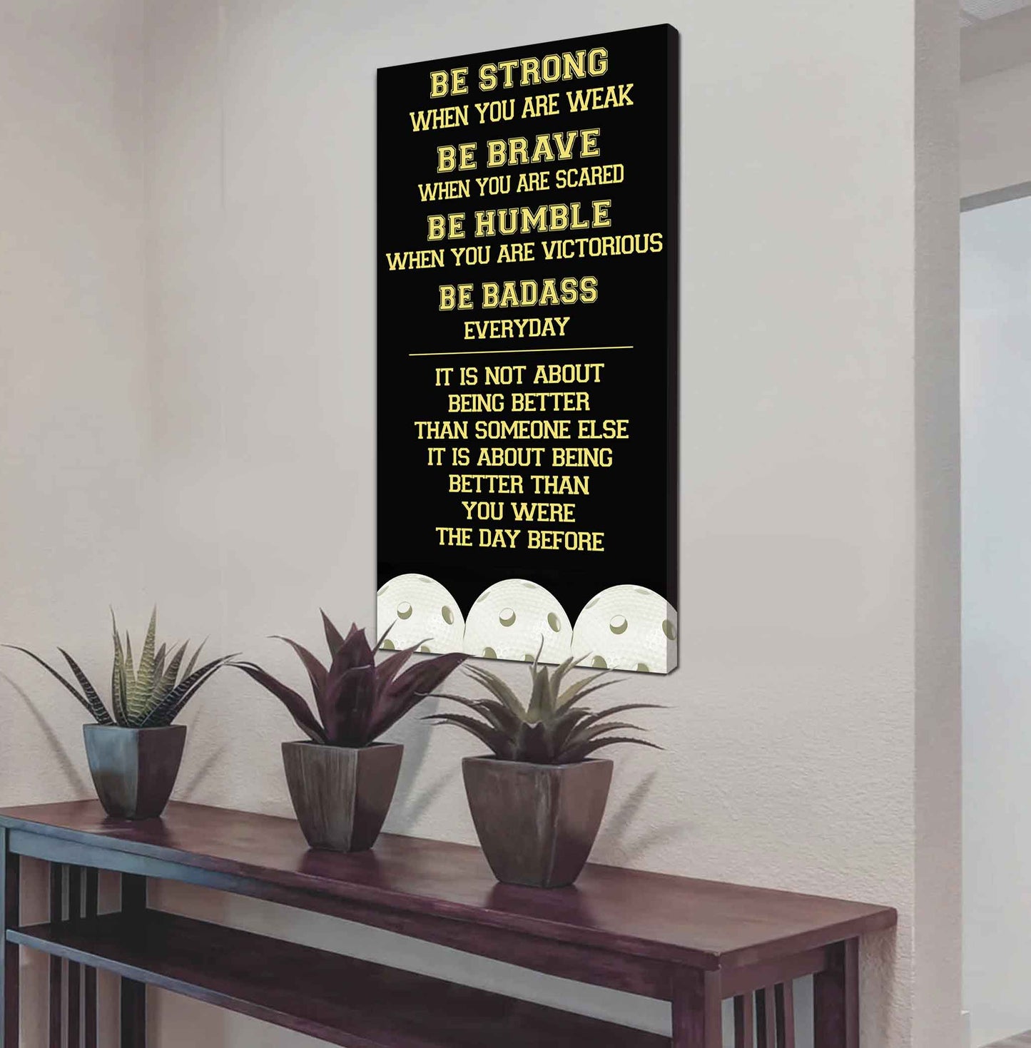 American Football-Be Strong-It is not About Being Better Than Someone Else It is about being better than you were the day before.