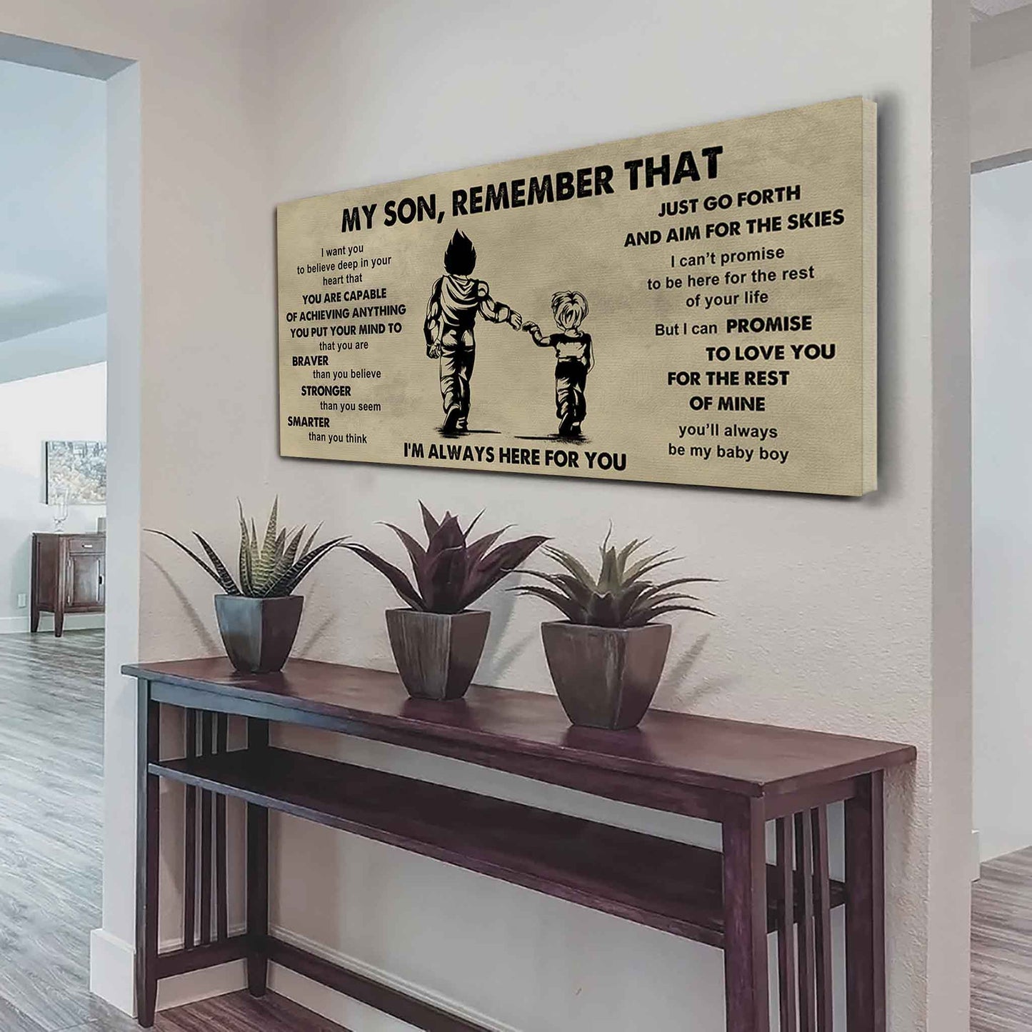 Personalized DRB Poster Canvas - My Son Remember That Just Go Forth And Aim For The Skies