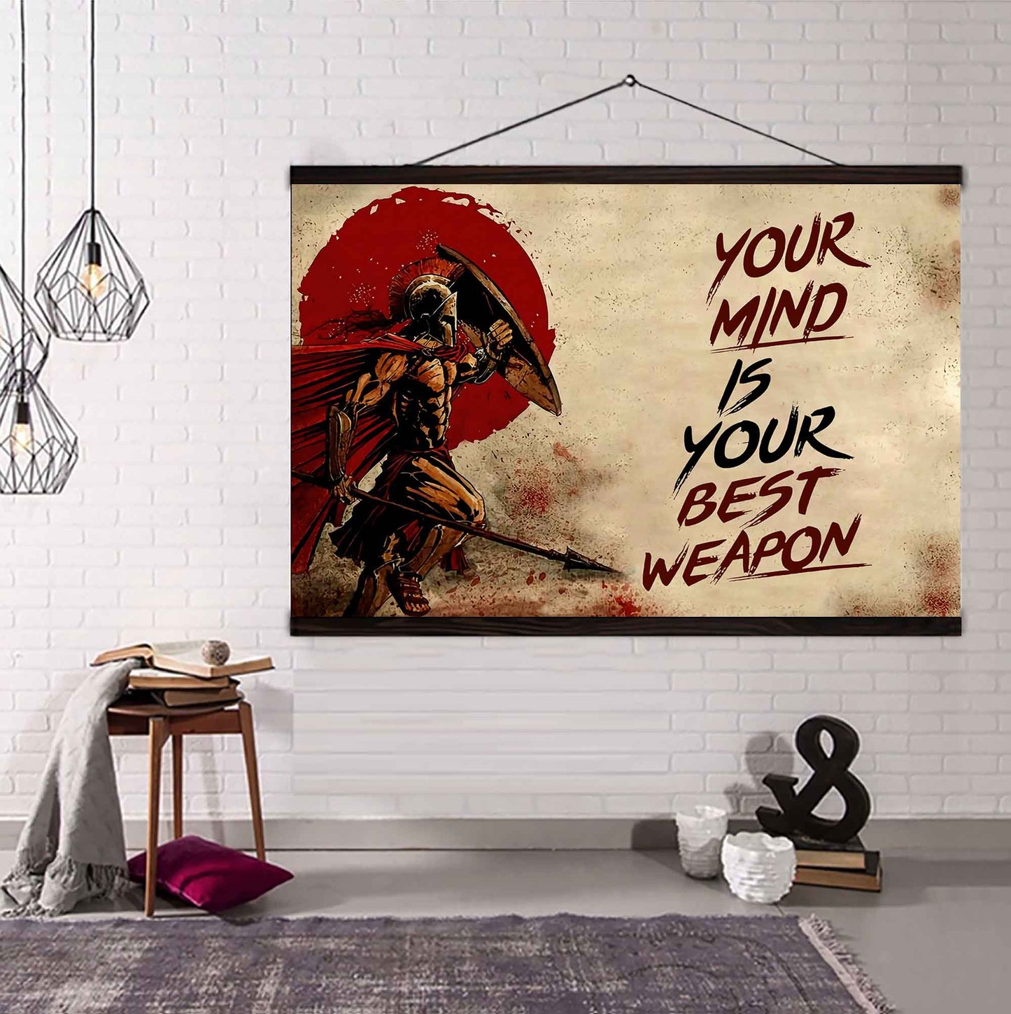 Soldier Poster Canvas Your Mind Is Your Best Weapon Best Gift