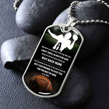 Sport Military Chain 18K Gold Plated Silver Plated To My Son Mom Motivation Message