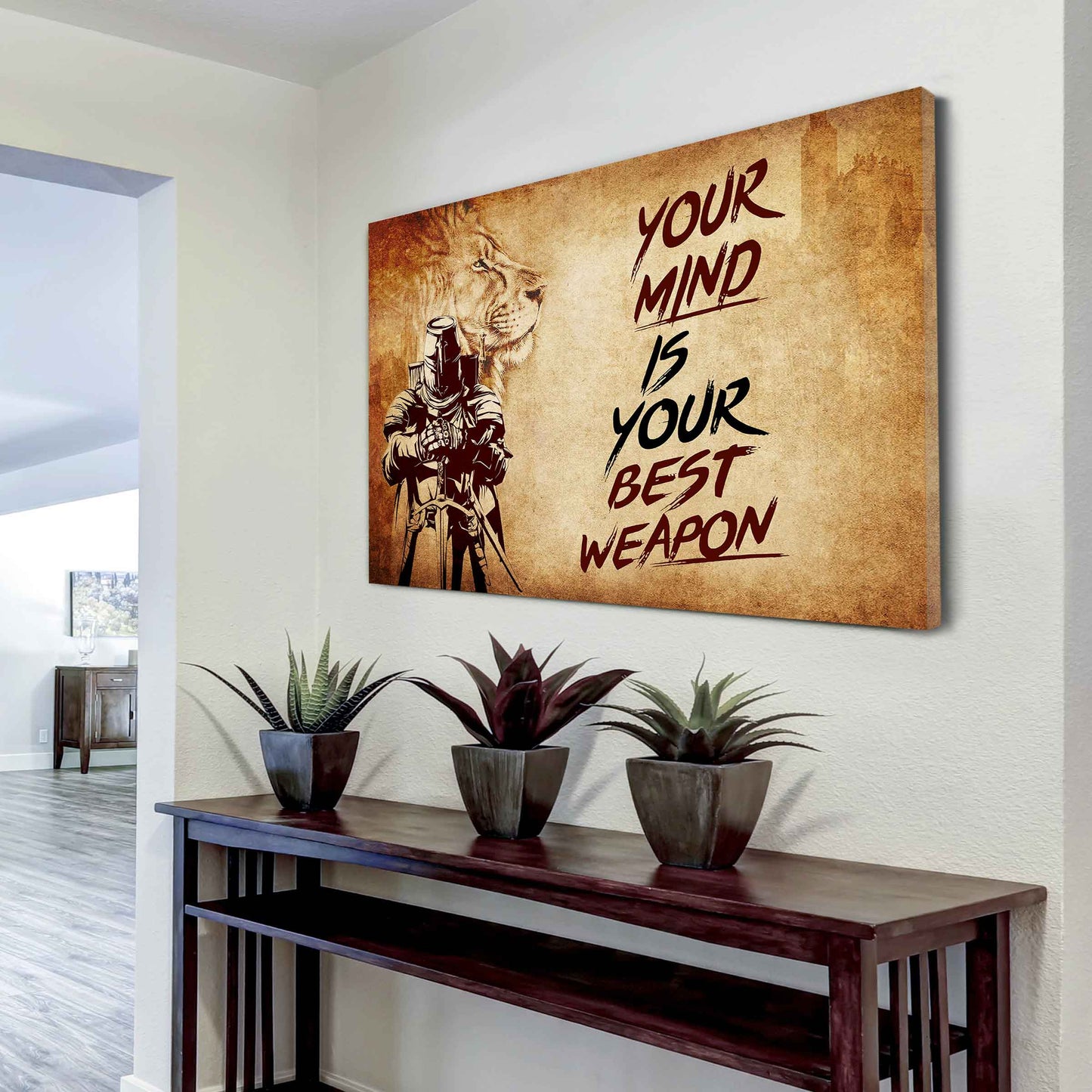Soldier Poster Canvas Your Mind Is Your Best Weapon Best Gift