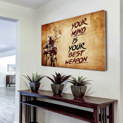 Soldier Poster Canvas Your Mind Is Your Best Weapon Best Gift
