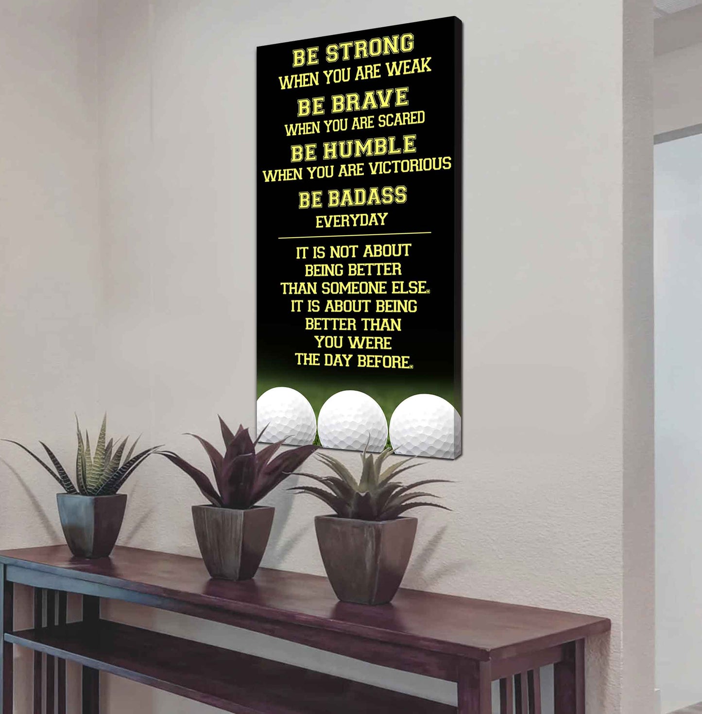 Basketball-Be Strong-It is not About Being Better Than Someone Else It is about being better than you were the day before.