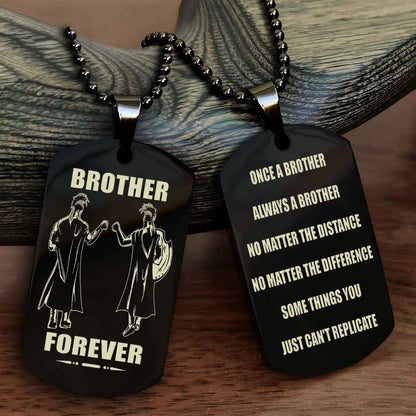 DRB Personalized Double Sided Dog Tag For My Brother - Once A Soldier Always A Soldier