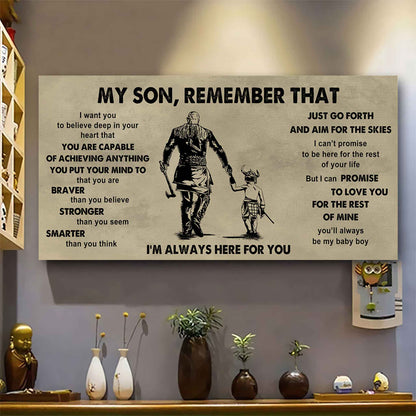 Personalized DRB Poster Canvas - My Son Remember That Just Go Forth And Aim For The Skies