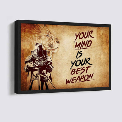 DRB Poster Canvas Your Mind Is Your Best Weapon Best Gift