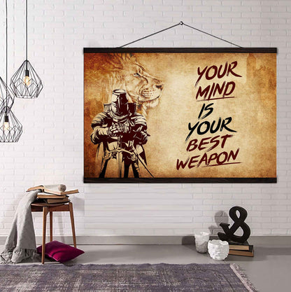 Soldier Poster Canvas Your Mind Is Your Best Weapon Best Gift