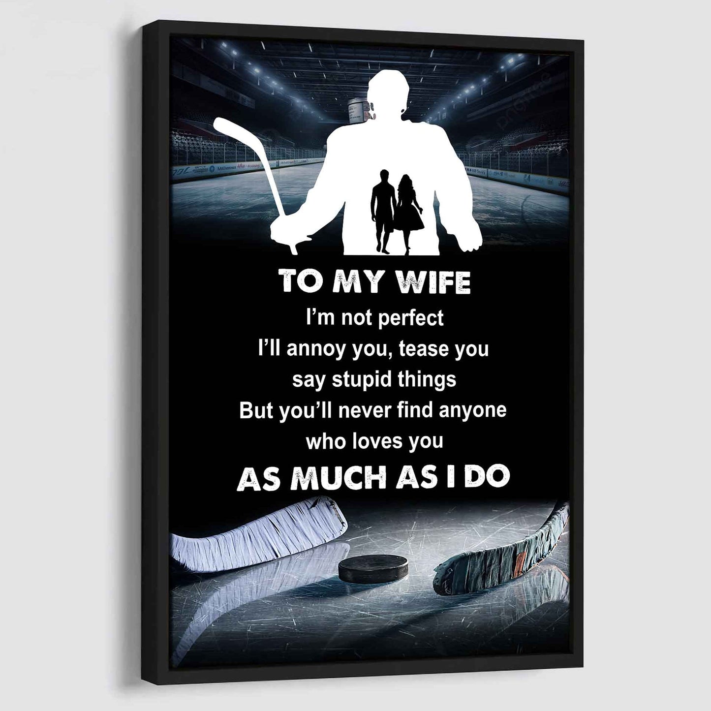 Sport Poster Canvas To My Wife I Am Not Perfect Gift For Your Wife