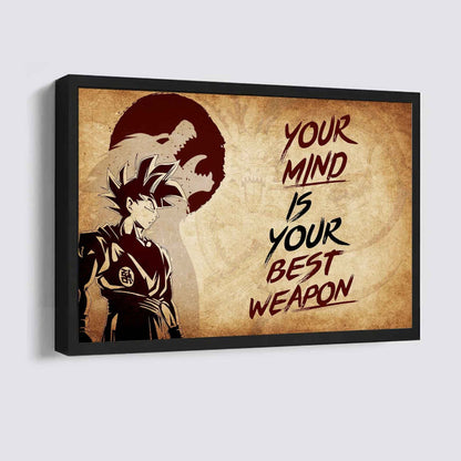 Soldier Poster Canvas Your Mind Is Your Best Weapon Best Gift