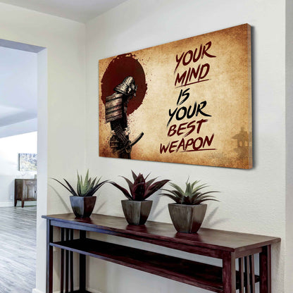 Soldier Poster Canvas Your Mind Is Your Best Weapon Best Gift