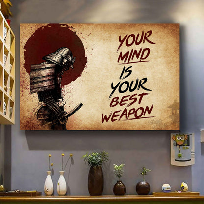 Knight Templar Poster Canvas Your Mind Is Your Best Weapon Best Gift