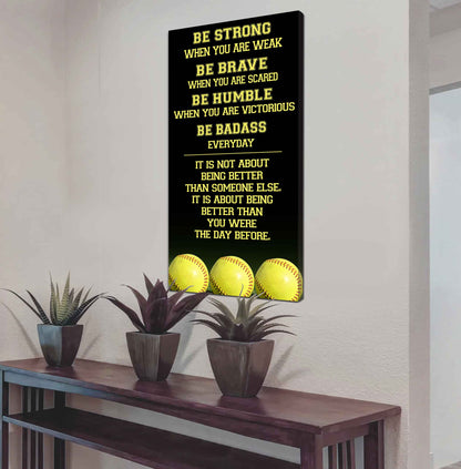 American Football-Be Strong-It is not About Being Better Than Someone Else It is about being better than you were the day before.