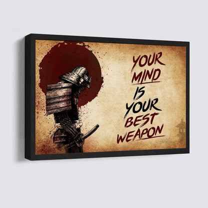 Knight Templar Poster Canvas Your Mind Is Your Best Weapon Best Gift