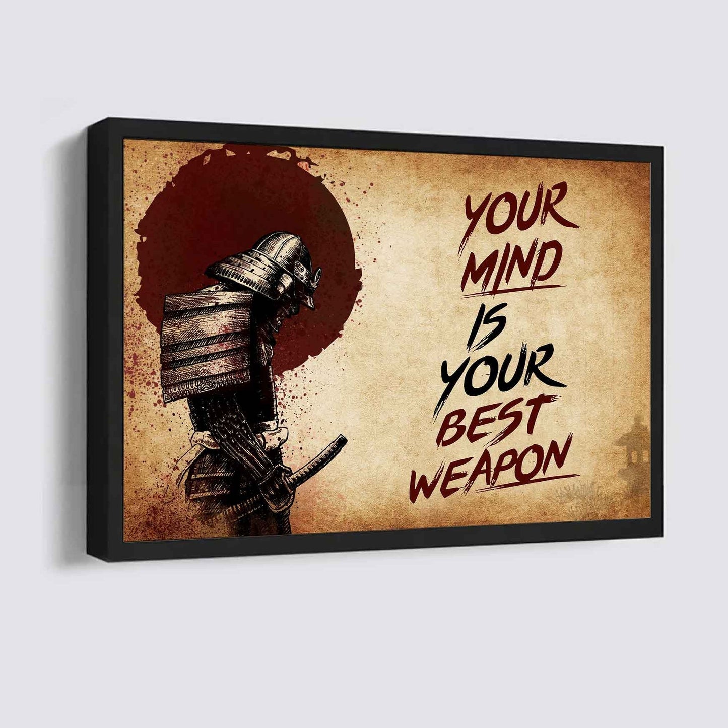 Soldier Poster Canvas Your Mind Is Your Best Weapon Best Gift