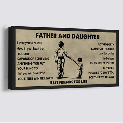 Photo Upload Father And Son Best Friends For Life - Ver 2 You Will Never Lose Poster Canvas Gift For Son From Father