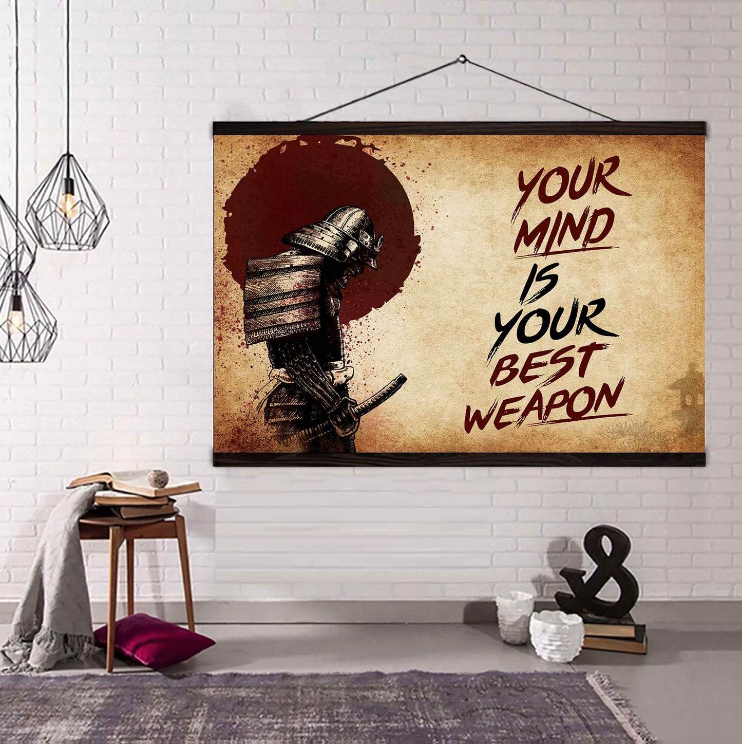 Soldier Poster Canvas Your Mind Is Your Best Weapon Best Gift