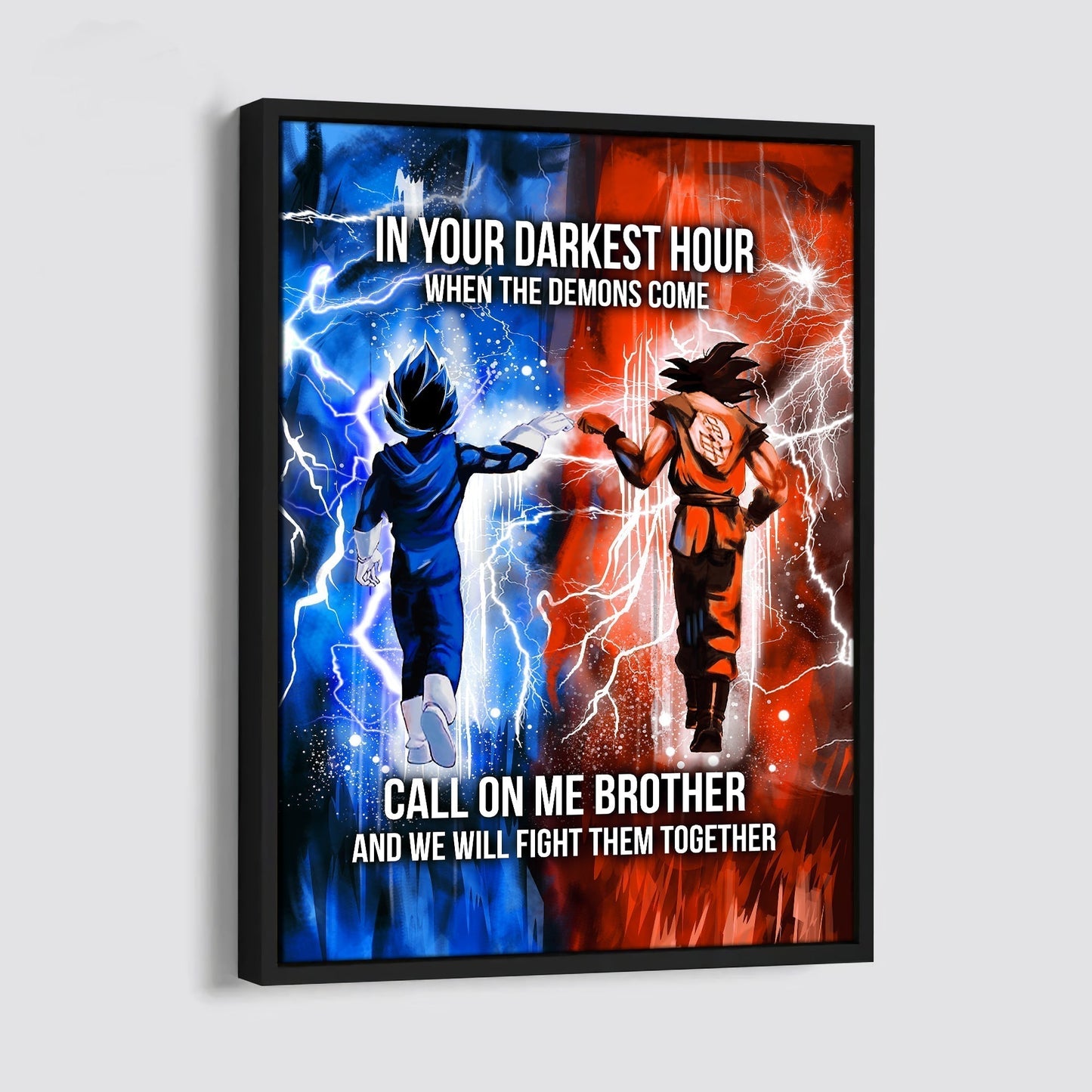 DRB Canvas Wall Art Call On Me Brother And We Will Fight Them Together Gift For Your Friend