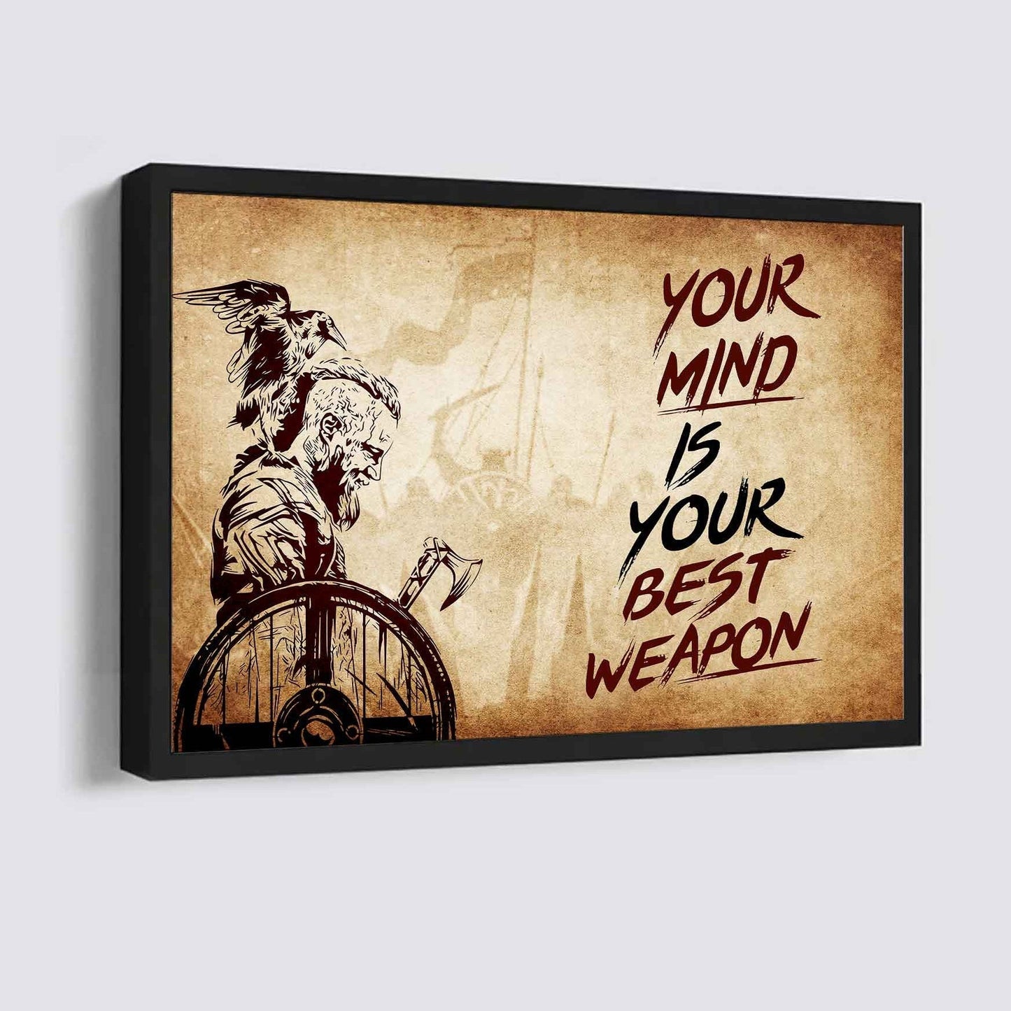Soldier Poster Canvas Your Mind Is Your Best Weapon Best Gift