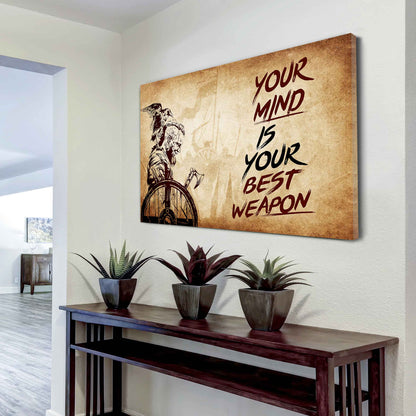 Soldier Poster Canvas Your Mind Is Your Best Weapon Best Gift