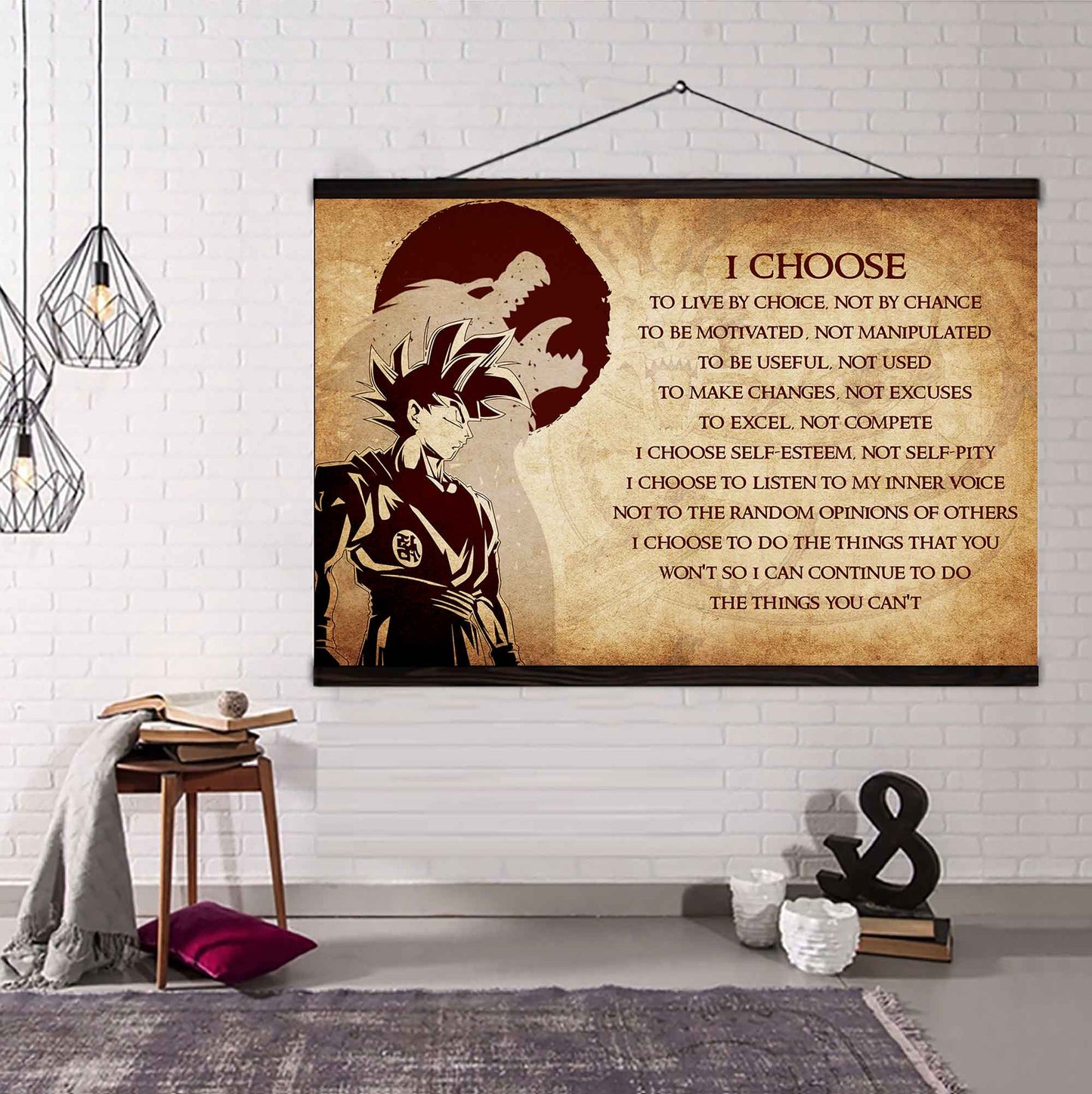 Knight Templar Poster Canvas I Choose To Live By Choice Best Gift With Motivation Quotes