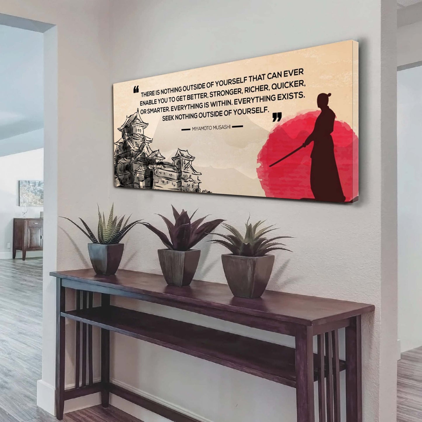 Samurai Poster Canvas-The Book of Five Rings