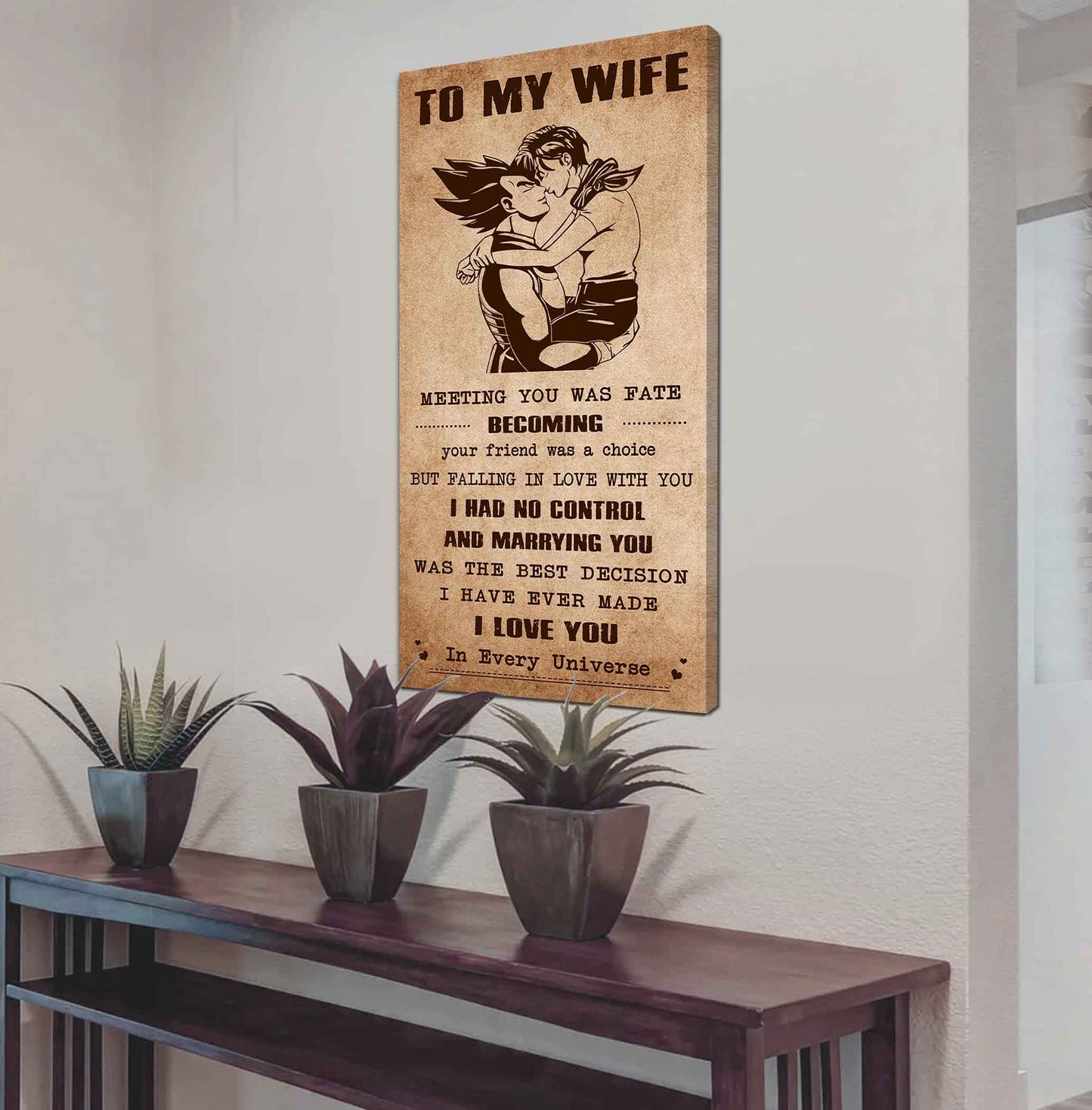 Samurai Poster Canvas To My Wife Meeting You Was Fate - I Love You Forever And Always Gift For Your Wife