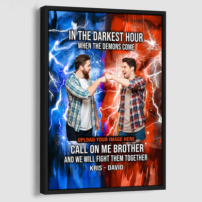 DRB Canvas Wall Art Call On Me Brother And We Will Fight Them Together Gift For Your Friend