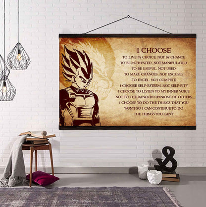 Soldier Poster Canvas I Choose To Live By Choice Best Gift With Motivation Quotes