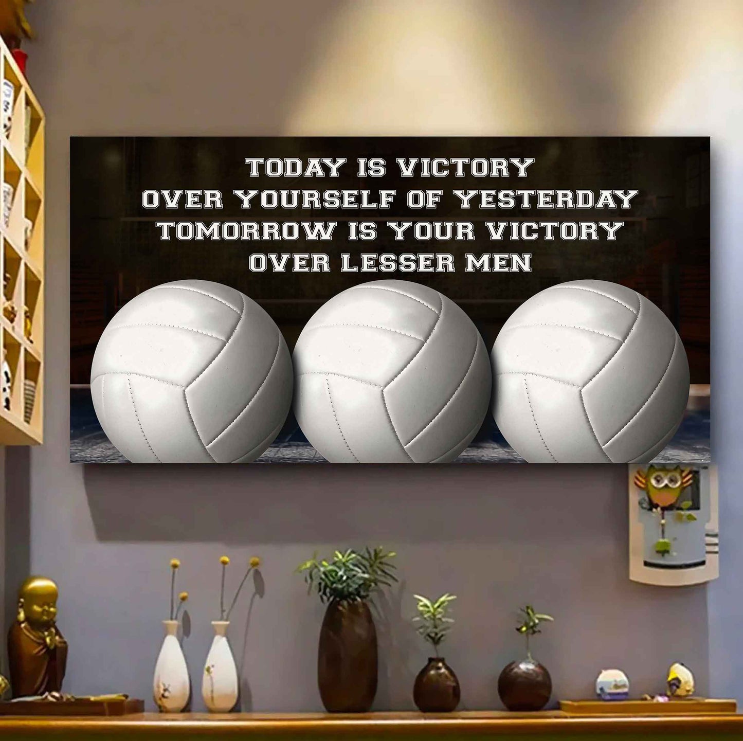 Soccer Poster Canvas - Today Is Victory Over Yourself Over Yourself Of Yesterday Tomorrow Is Your Victory Over Lesser Men