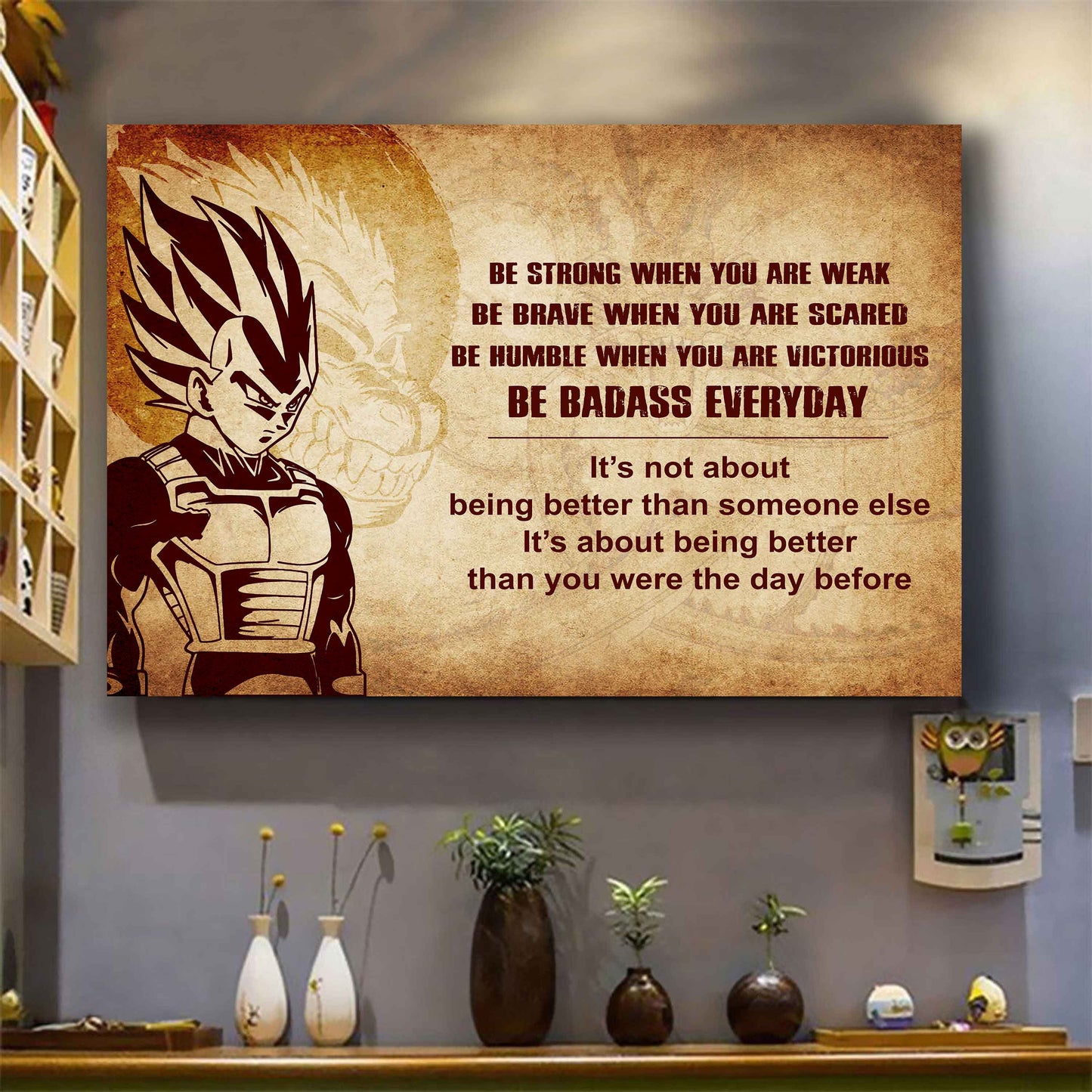 Soldier Poster Canvas Be Strong When You Are Weak Be Badass Everyday From Dad To Son Gift For Your Son Motivational Quotes