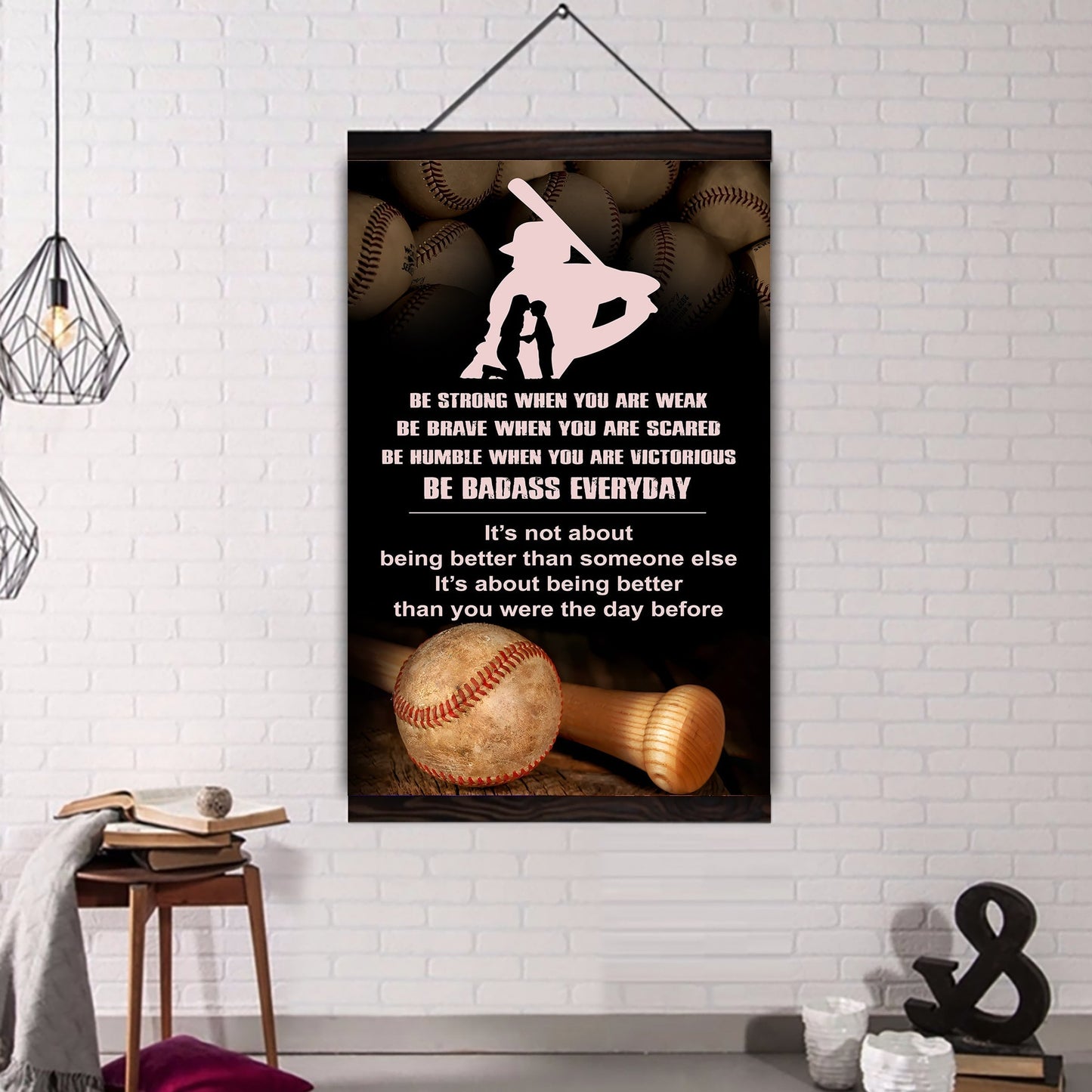 Sport Canvas Poster To My Son It's Being Better Than You Were The Day Before Gifts For Son From Mom