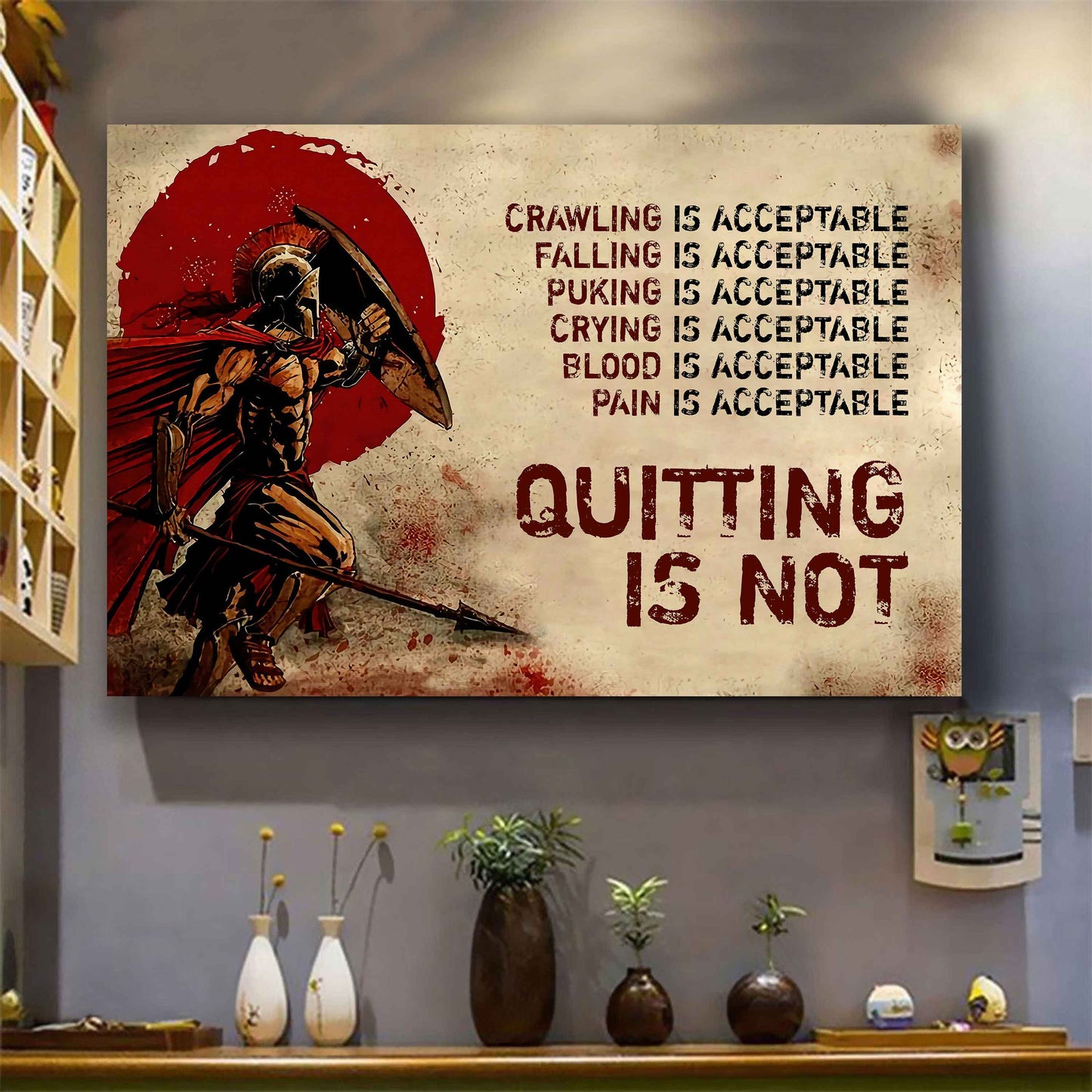 DRB Poster Canvas Quiting Is Not Best Gifts Motivation Quotes