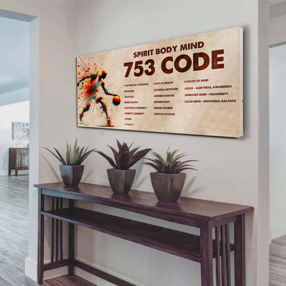 Knight Templar Poster Canvas 7 5 3 Code Motivation Quotes