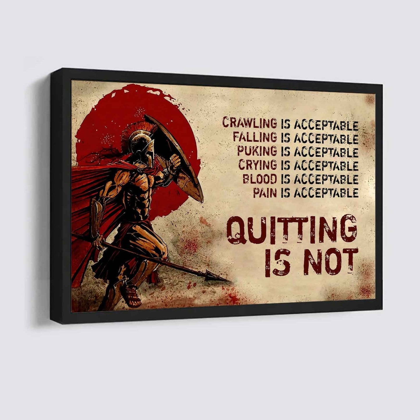 Knight Templar Poster Canvas Quiting Is Not Best Gifts Motivation Quotes