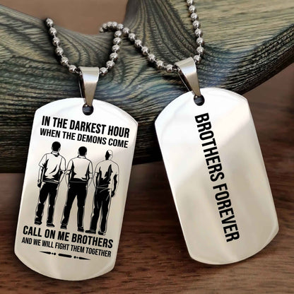 Sport Bike Customizable engraved NAG dog tag double sided gift from brother, brother forevers