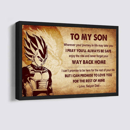 New Version Warrior Poster Canvas Your Way Back Home From Dad To Son Gift For Your Son Motivational Quotes