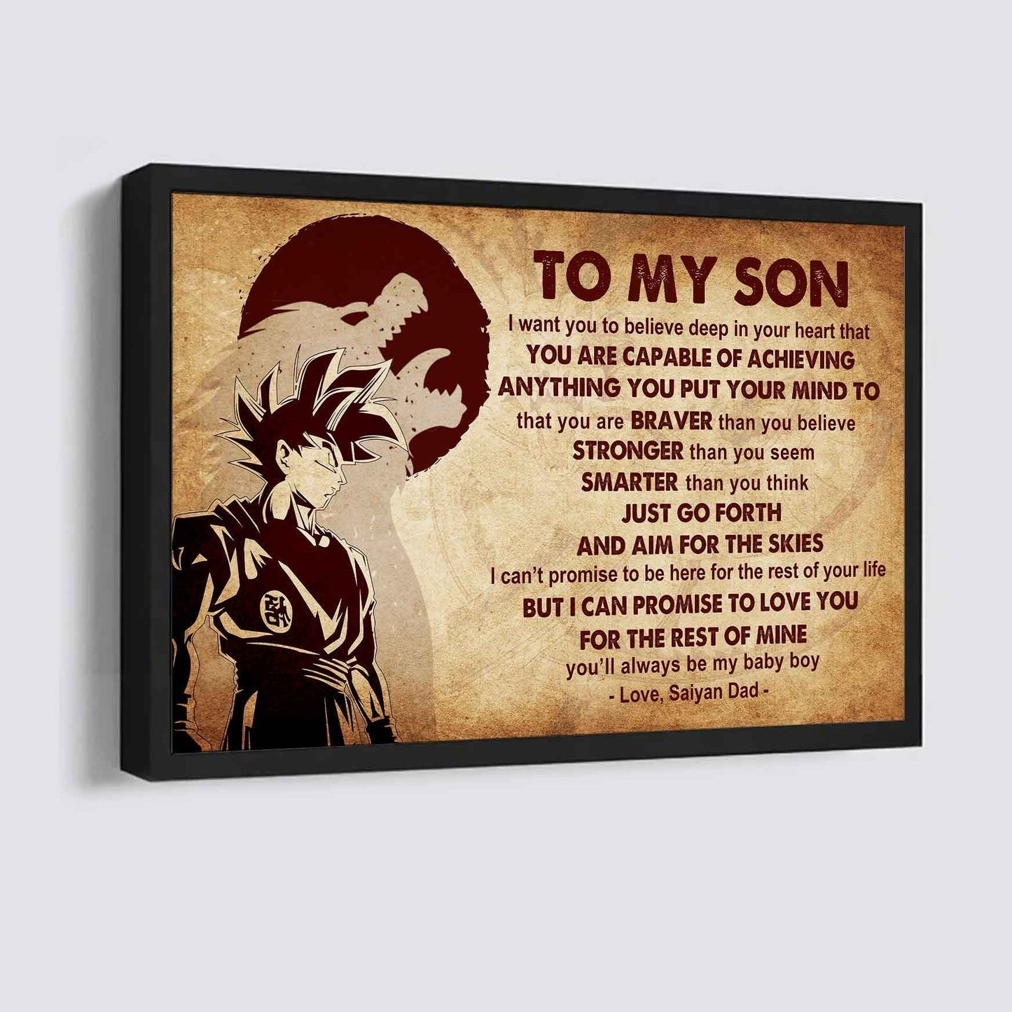 Knight Templar Poster Canvas Just Go Forth And Aim For The Skies From Dad To Son Gift For Your Son