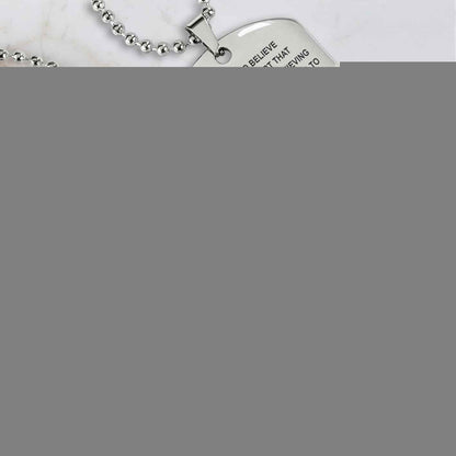 Sport Personalized Double Sided Dog Tag I Will Always Be Your No 1 Fan - You Will Never Lose Gift From Dad To Son