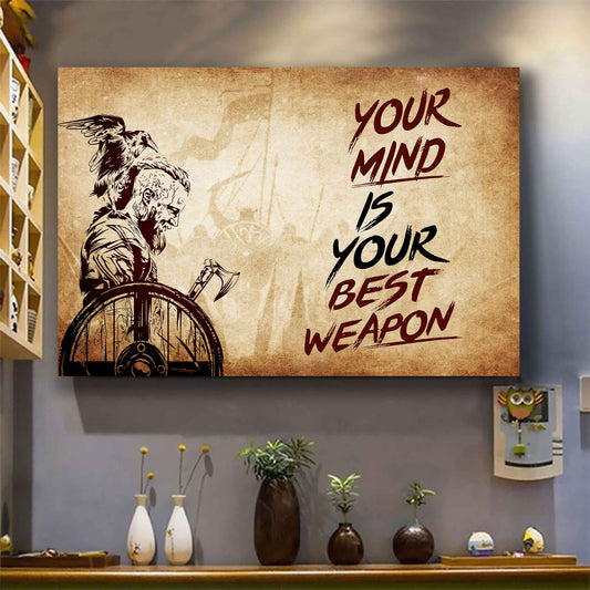 Knight Templar Poster Canvas Your Mind Is Your Best Weapon Best Gift