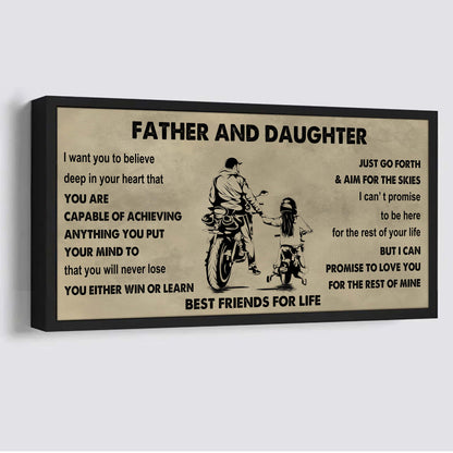Soldier Father And Daughter Best Friends For Life - Ver 2 You Will Never Lose Poster Canvas Gift For Daughter From Father